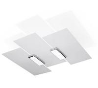 Luminosa Lighting Luminosa Fabiano 3 Light Decorative Flush Light White, Chrome, E27