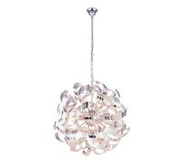 Luminosa Lighting Luminosa Falla Ribbon Pendant Ceiling Light Chrome 4X E14
