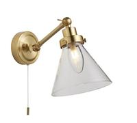 Ensora Lighting Finn Wall Light Gold, Gold