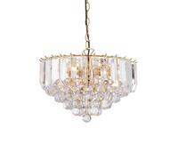 Luminosa Lighting Luminosa Fargo 3 Light Ceiling 39Cm Pendant Acrylic, Brass, E14