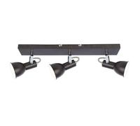 Luminosa Lighting Luminosa Fargo Ceiling Spotlight Bar Brown 3X E14