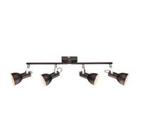 Netlighting Fargo Ceiling Spotlight Bar Brown 4x E14 Netlighting Brown