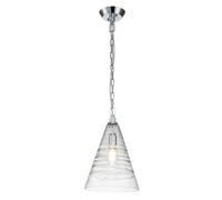 Luminosa Lighting Luminosa Feiss Elmore Dome Pendant Ceiling Light Polished Chrome