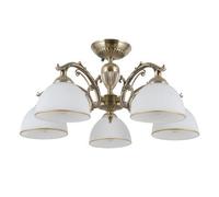 Luminosa Lighting Luminosa Feneza Stylish 5 Light Multi Arm Semi Flush Ceiling Lamp, E27