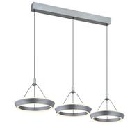 Luminosa Lighting Luminosa Ferra Triple Ring Pendant Ceiling Light Grey Matt 3X Led 3000K