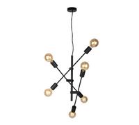 Luminosa Lighting Luminosa Ferreia Industrial, Retro 6 Light Multi Arm Pendant Ceiling Light, E27