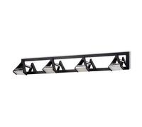 Luminosa Lighting Luminosa Filippo Linear Spot Light 4 Light Led 20W 3000K, 1750Lm, Matt Black/polished Chrome