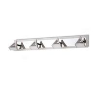 Luminosa Lighting Luminosa Filippo Linear Spot Light 4 Light Led 20W 3000K, 1750Lm, Matt White/polished Chrome