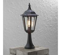 Luminosa Lighting Luminosa Firenze Outdoor Basic Post Pedestal Light Matt Black, Ip43