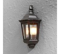 Luminosa Lighting Luminosa Firenze Outdoor Classic Lantern Flush Light Matt Black, Ip43