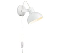 Luminosa Lighting Luminosa Firstlight Dome Plug-In Wall Light Switched White 1Xe27