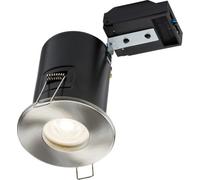 Luminosa Lighting Luminosa Fixed Gu10 Fir Downlight - Brushed Chrome 230V Ip65 35W