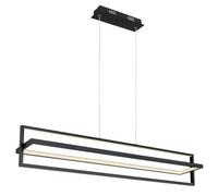 Luminosa Lighting Luminosa Flips Pendant Ceiling Light Matt Black Led Dimmable 2700-6500K Remote Control Timer