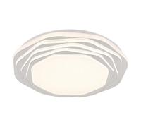 Luminosa Lighting Luminosa Flordelis 48Cm Integrated Led Semi Flush Ceiling Light White Matt Led 3000-6000K