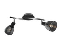Luminosa Lighting Luminosa Fog Twin Ceiling Spotlight Black, 36Cm, 2X E14