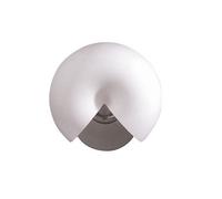 Luminosa Lighting Luminosa Fosil Wall Lamp Switched 2 Light G9, Satin Nickel/frosted White Glass