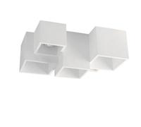 Luminosa Lighting Luminosa Foster Paintable Plaster Ceiling Lamp, White, Gu10