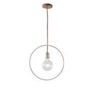 Luminosa Lighting Luminosa Frida Wire Frame Pendant Ceiling Light Pink Gold 40Cm