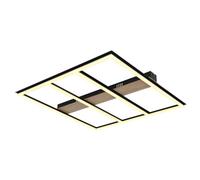 Luminosa Lighting Luminosa Froomy 60Cm Integrated Led Semi Flush Ceiling Light Matt Black Led 3000K