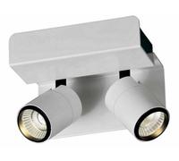 Luminosa Lighting Luminosa Fusion Surface Mounted Spotlight , Wall Light 2 X 7W Led 3000K, 960Lm, Matt White , Black