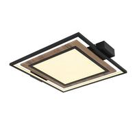 Luminosa Lighting Luminosa Gabaldo Integrated Led Semi Flush Ceiling Light Matt Black Led 3000K