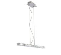 Luminosa Lighting Luminosa Galaxy Pendant Linear 12W Led 6000K Polished Chrome/crystal