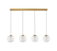 Luminosa Lighting Luminosa Galeo Bar Pendant Ceiling Light Clear, Sandy Gold Triac Dimmable Led 25W 1765Lm 3000K