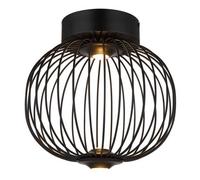 Luminosa Lighting Luminosa Galway 30Cm Globe Ceiling Light Matt Black Led 3000K