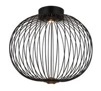 Luminosa Lighting Luminosa Galway 50Cm Globe Ceiling Light Matt Black Led 3000K