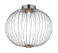 Luminosa Lighting Luminosa Galway 50Cm Globe Ceiling Light Nickel Matt Led 3000K