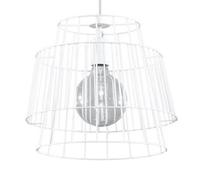 Luminosa Lighting Luminosa Gate Wire Frame Pendant Light White E27
