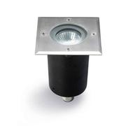 Leds-C4 Gea - 1 Light Outdoor Square Recessed Floor Light Stainless Steel Aisi 316 IP67, GU10