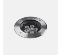 Luminosa Lighting Luminosa Gea Outdoor Led Recessed Ground Uplight Stainless Steel Polished 12.5Cm 785Lm 29Deg. 4000K Ip67
