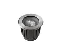 Luminosa Lighting Luminosa Gea Outdoor Led Recessed Ground Uplight Stainless Steel Polished 12.5Cm 995Lm 2700K Ip67