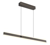 Luminosa Lighting Luminosa Gebaldo Pendant Ceiling Light Titanium Color Brushed Led Dimmable 2700-6000K Remote Control