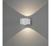 Luminosa Lighting Luminosa Gela Outdoor Modern Up Down Wall Light White 2X 6W Led, Ip54
