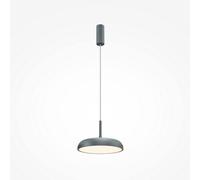 Luminosa Lighting Luminosa Gerhard Modern 30Cm Dome Pendant Ceiling Light Grey 3000K 1000Lm
