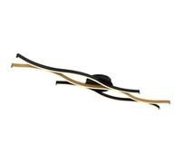 Globo Geronimo 67206DW Ceiling Light Black with Wood