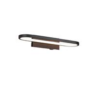Luminosa Lighting Luminosa Gianni Modern 40Cm Bathroom Wall Lamp Black Matt 3000K Ip44 - Uk Stock