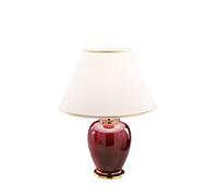 Austrolux table lamp Giardino Bordeaux 34cm ceramic 24 carat
