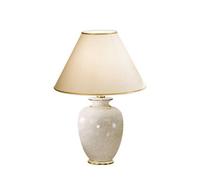 Luminosa Lighting Luminosa Giardino Lifestyle Fabric Tapered Shade Table Light Polished Gold, 1X E27