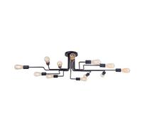 Luminosa Lighting Luminosa Gilbert Ceiling Lamp Black, 12 Light, E27