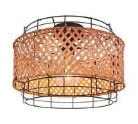 Luminosa Lighting Luminosa Gina Cylindrical Ceiling Light Black 1X E27