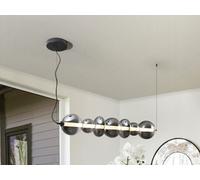 Luminosa Lighting Luminosa Gladis Bar Pendant Ceiling Light Black, Smoke Led 3000K - Uk Stock