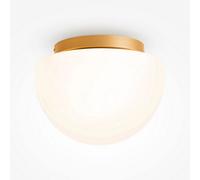 Luminosa Lighting Luminosa Glassy Modern Globe Ceiling Light Gold 1Xe27 White Shade