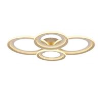 Luminosa Lighting Luminosa Glitra Quad Ring Semi Flush Ceiling Light Matt Sand Led 3000K