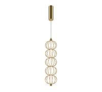 Luminosa Lighting Luminosa Golden Cage Modern Pendant Ceiling Light Gold 3000K 1050Lm