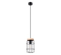 Luminosa Lighting Luminosa Gotto Industrial Wire Frame Pendant Ceiling Light Black 1X E27