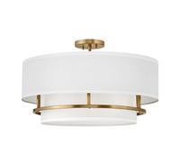 Luminosa Lighting Luminosa Graham 4 Light Cylindrical Ceiling Light, Lacquered Brass
