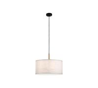 JUST LIGHT. GmbH Green Sofie pendant light, paper shade, 1-bulb